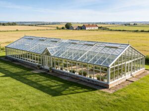 Outdoor garden glass greenhouse for sale YSGH-103, glass greenhouse, garden greenhouse,  glass greenhouses sale